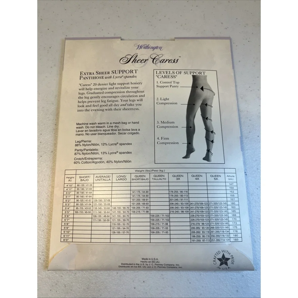 Worthington Sheer Caress Pantyhose Average Sable Taupe White Control Top Lot
